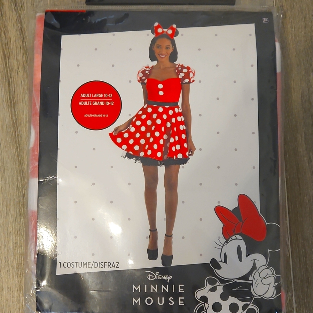 Disney Minnie Mouse Red and White Polka Dot Mini Dress
